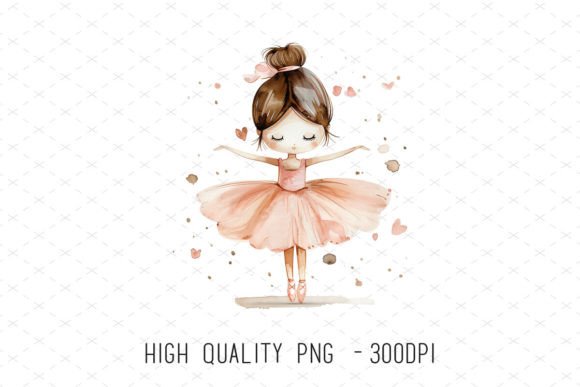 Ballet Dancer Ballerina Nursery Clipart