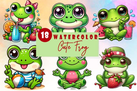 Bringing the Pond to Life: A Deep Dive into Funny and Cute Frog Sublimation Clipart