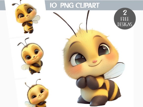 Bumblebee Clipart Bundle for Creative Projects