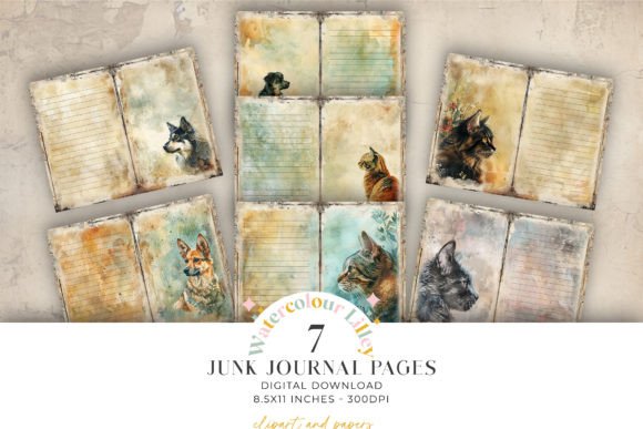 Cat and Dog Junk Journal Paper: A Creative Haven for Pet Lovers