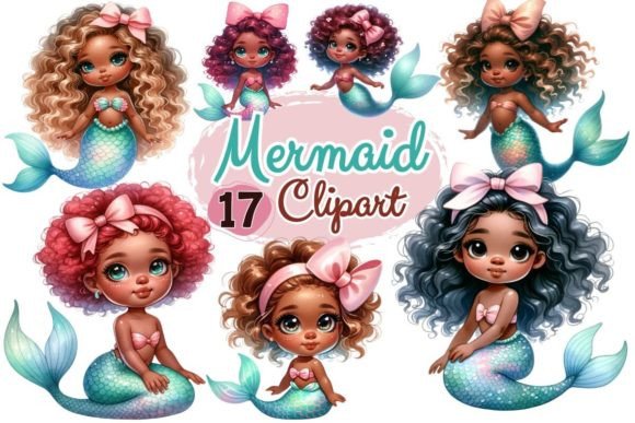 Evaluating Cute African American Mermaid Clipart for Creative Projects