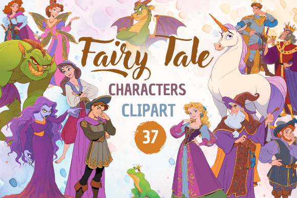 Fairy Tale Characters - Clipart: A Professional Asset Evaluation