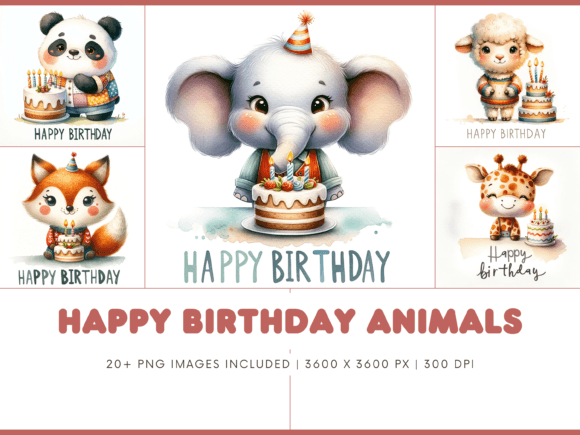 Happy Birthday Animals Clipart PNG: A Practical Guide for Professional Design Workflows
