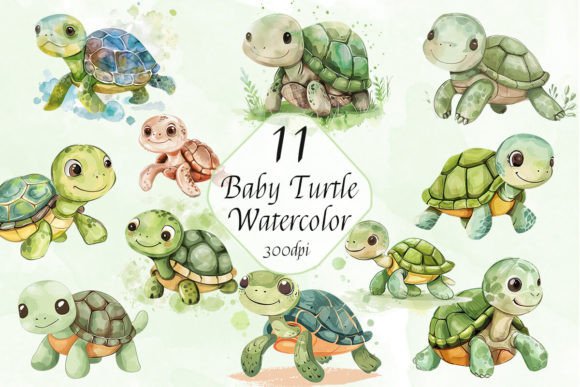 Mastering the Market: How the Watercolor Baby Turtle Clipart Bundle Defines Modern Creative Workflows