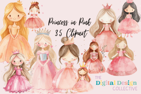 Pink Princesses Sublimation Bundle