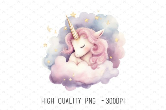 Sleeping Unicorn Baby Girl Nursery Png: A Creative Essential for Designers