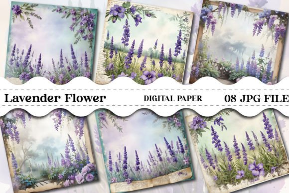 Watercolor Lavender Flowers Background: Elevating Your Creative Projects