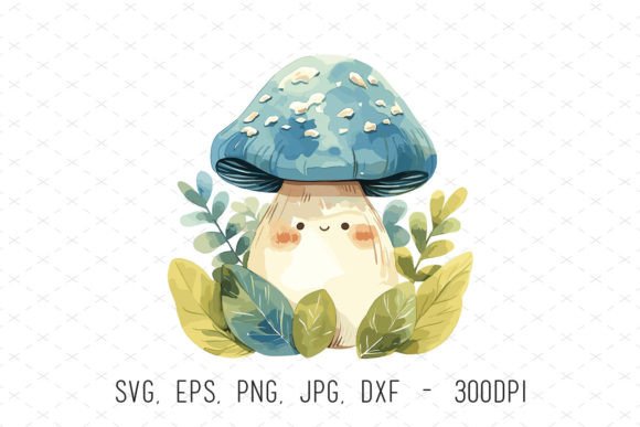 Watercolor Woodland Mushroom Kids Png: Elevating Digital Art and Physical Products